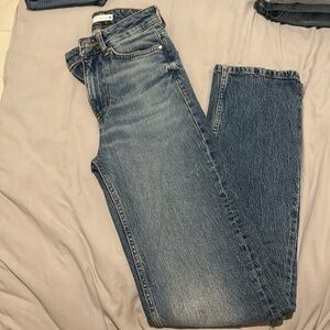 Zara straight leg long jeans